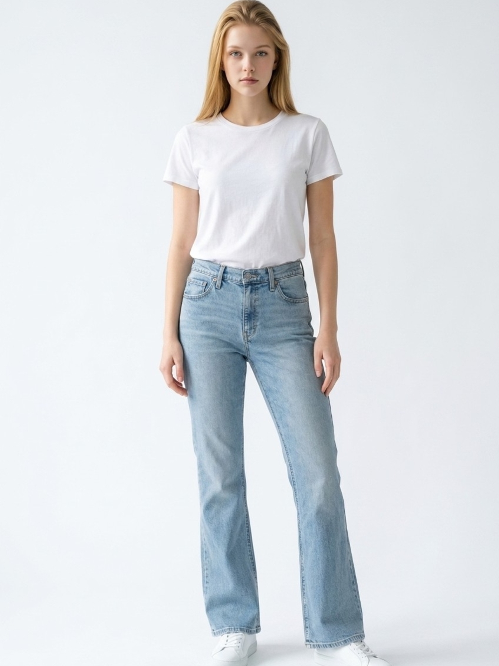 GAP Baby Boot Mid Rise Light Wash Boot cut Jeans 33/16